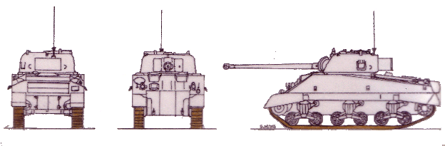 Sherman 17 pdr gun(Firefly VC) scale illustration