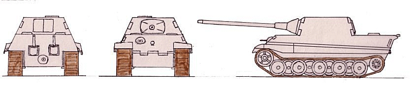 Jagdtiger SdKfz  186 (Jagdtiger) scale illustration