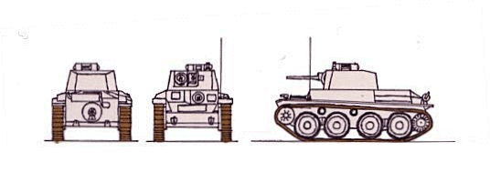 PzKpfw 38(t) Ausf A(Panzer 38t) scale illustration