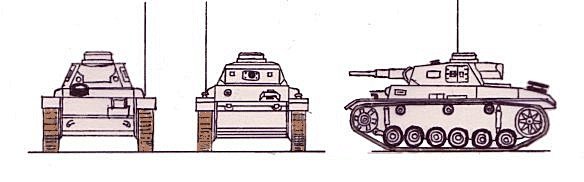 PzKpfw III Ausf G(Panzer III) scale illustration