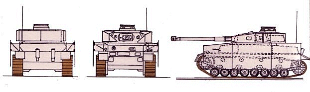 Ilustração da escala PzKpfw IV Ausf H SdKfz 161/2 (Panzer IV)