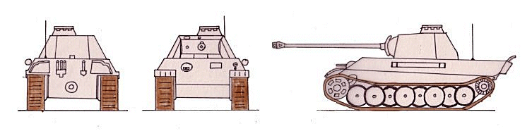 PzKpfw V Ausf A (Panther) SdKfz  171(Panther) scale illustration