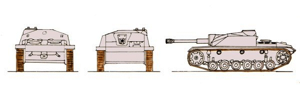 StuG III 10.5cm Stu.K. L/28.3(Stug III) scale illustration