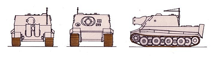 Sturmpanzer VI mit 38cm Mörser RW61(Sturmtiger) scale illustration