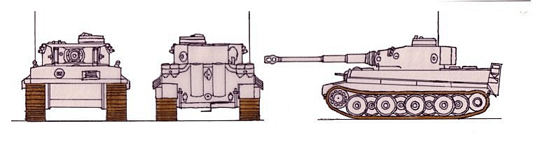 PzKpfw VI Ausf E (Tiger) SdKfz  181(Tiger) scale illustration