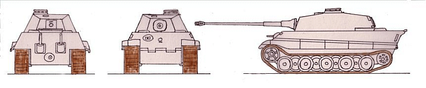 PzKpfw VI Tiger II Ausf B(Henschel) SdKfz  182 (Henschel) scale illustration
