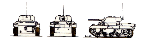 Light Tank T9E1 (M22 Locust)(M22 Locust) scale illustration